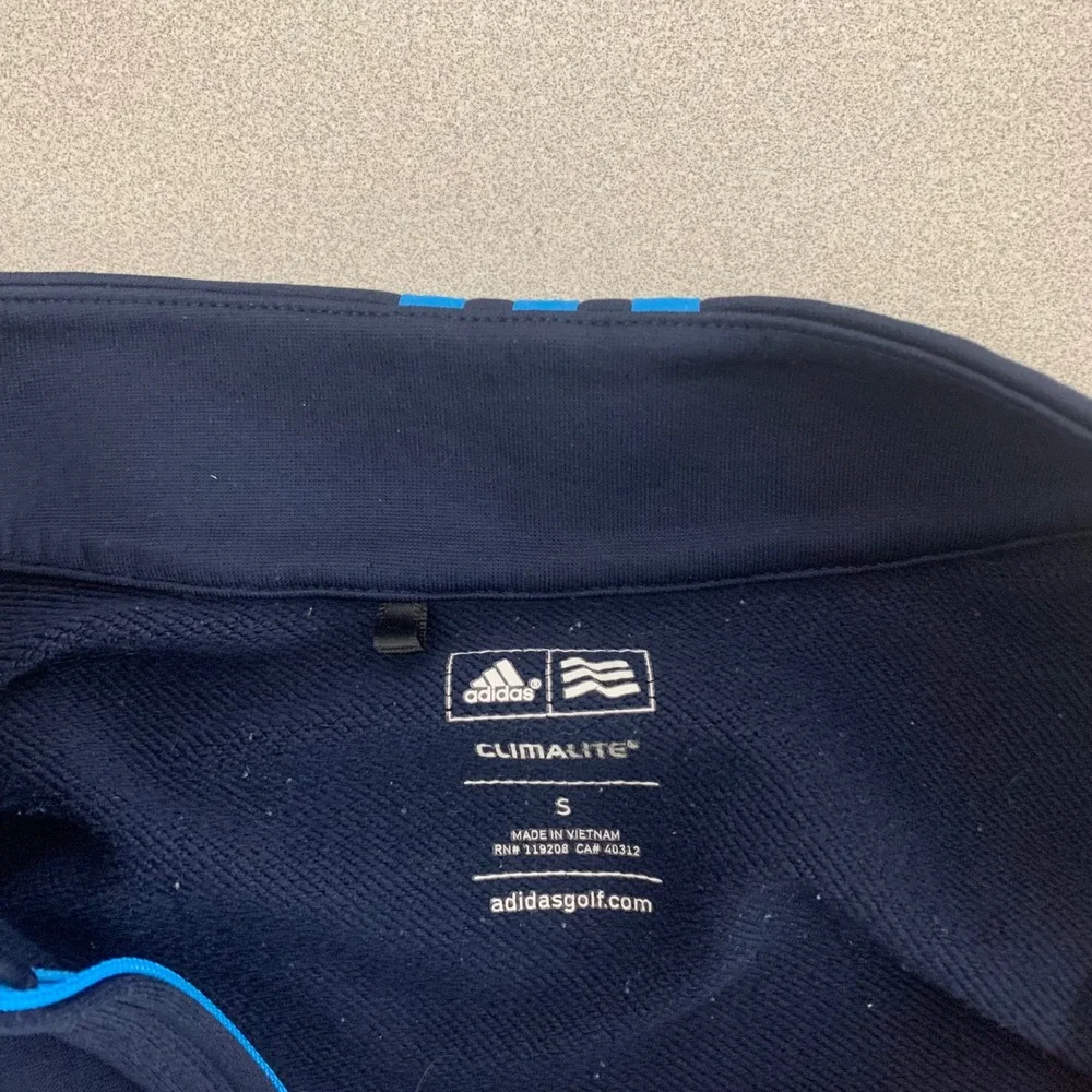Adidas Kansas City‎ Sporting Pullover Men Small Navy Blue Climalite 1/4 Zip MLS